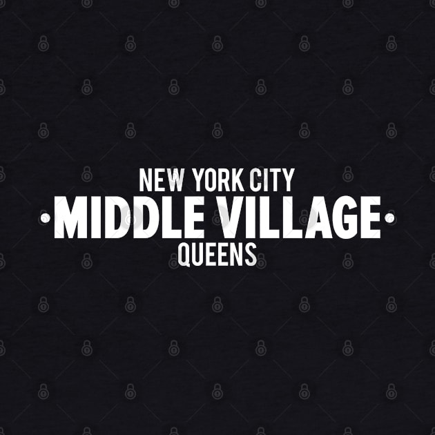 Middle Village Queens Logo - A Minimalist Tribute to Suburban Serenity by Boogosh